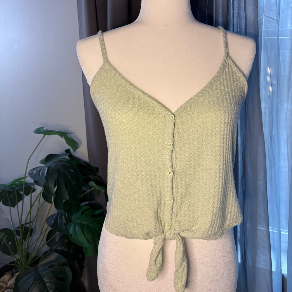 Sage green tank top